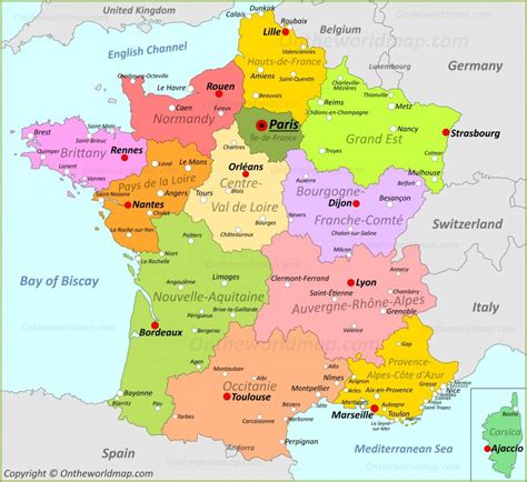 Maps Of France Detailed Map Of France In English Tourist Map Of Printable Map Of France