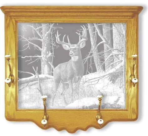 Etched Mirror Wildlife Decor Deer Art