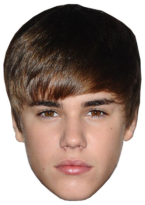 Justin Bieber Ready To Wear Celebrity Face Mask