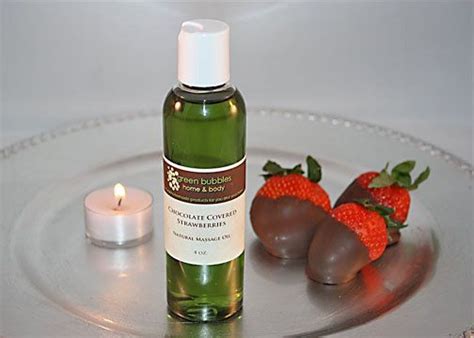 Massage Oil Chocolate Covered Strawberries All Natural Body Oil 4 Oz