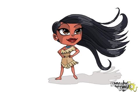 How To Draw Chibi Pocahontas Drawingnow