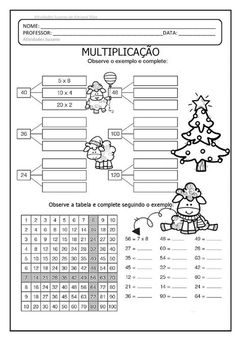 trabalhando multiplicação e quadrado mágico em pdf plano de aula matematica atividades de