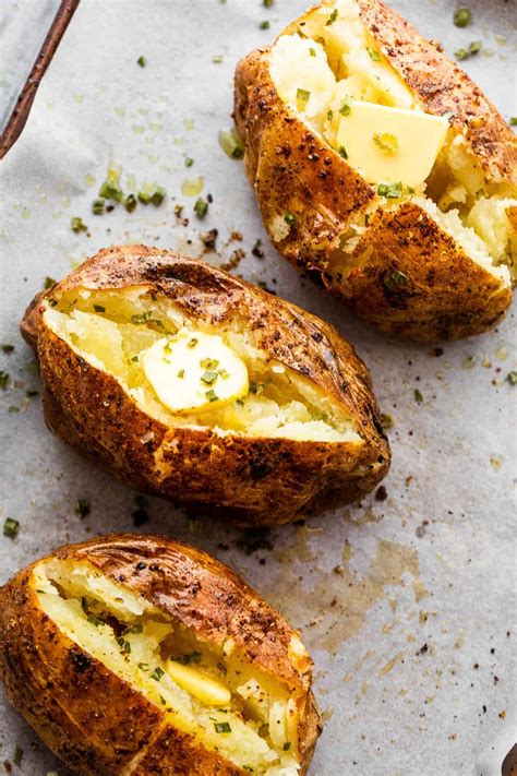 Easy Air Fryer Baked Potatoes Recipe Makefoodme