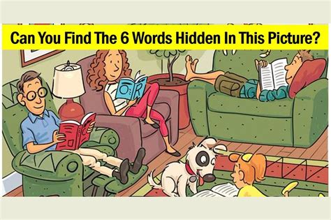 Can You Find The 6 Words Hidden In This Picture