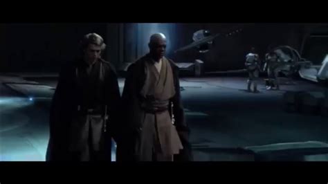 Anakin Le Informa A Mace Windu Sobre Palpatine Latino Star Wars 3 Youtube