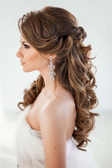 Pin up hairstyles for weddings. 45 Perfect Half Up Half Down Wedding Hairstyles | Elegant ...