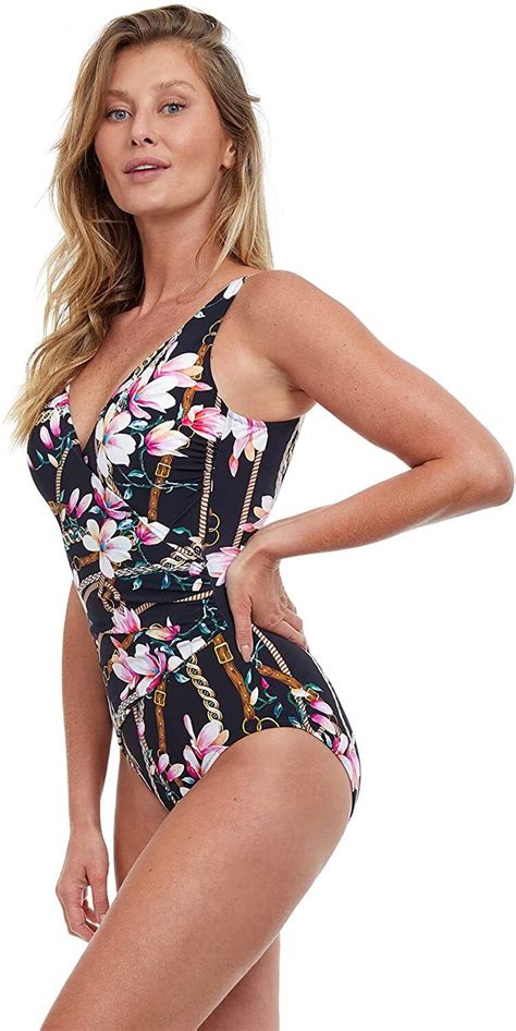 Gottex Amalfi Coast Surplice Tummy Control One Piece Swimsuit New Ebay