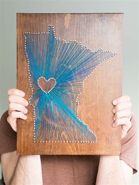 Diy String Art Tutorial And How To Make String Art Patterns For States
