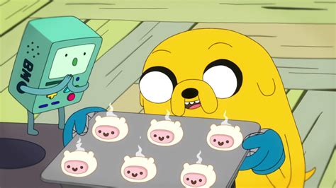 Image S6e28 Bmo And Jake With Fresh Finn Cakespng Adventure Time