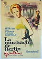 "MUCHACHA DE BERLIN, LA" MOVIE POSTER - "FRAULEIN" MOVIE POSTER