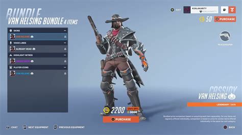 new van helsing bundle for cassidy halloween store update [overwatch 2 highlight oct 22