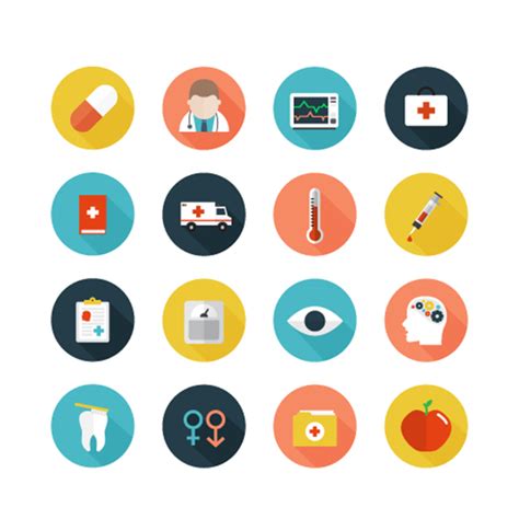 Free Healthcare Icons Set Free Vector Site Download Free Vector Art