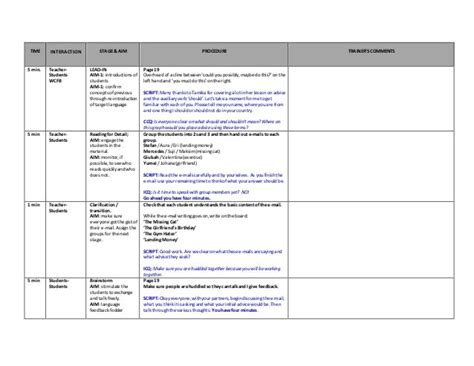 Celta Lesson Plan