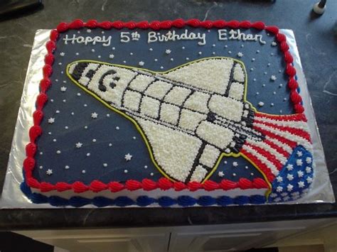 4 just click on the icons, download the file(s) and print them on your 3d printer Space shuttle cake | Space birthday party, Cake designs ...