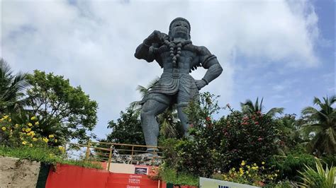 Biggest Hanuman Statue In Kerala Ezhimala Ettikkulam Beach Youtube