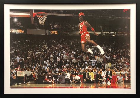 Michael Jordan The Last Shot Licensed Poster Framed Icons Of Sport