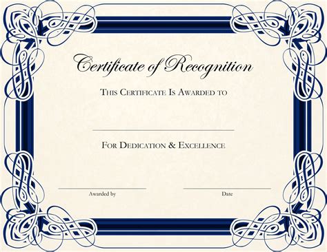 Free Printable Blank Certificates Of Achievement Free Printable