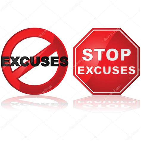 No Excuses Stock Vector Image By ©bruno1998 41711677