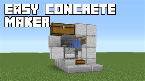 Concrete Maker Minecraft 116117 Tutorial Java Edition Youtube