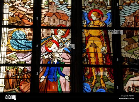 The Stained Glass Windows Portraying Joan Of Arcs Life From Seeing The