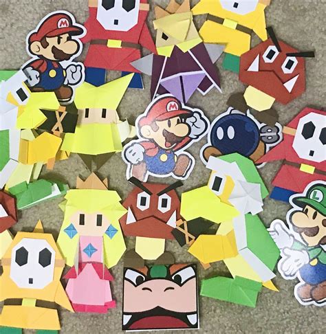 Make Paper Mario The Origami King Characters Paper Mario Mario Art