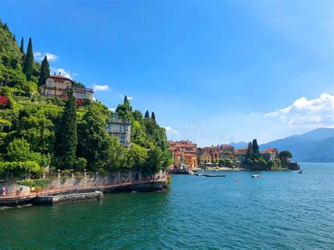 Panorama Of One Of The Most Beautiful Villages In Italy Varenna On