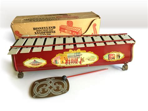 Vintage Disneyland Grand Concert Xylophone Tin Toy Circa 1960s