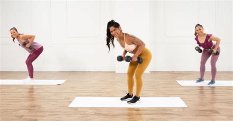This Minute Full Body Strength Training Workout With Weights Will