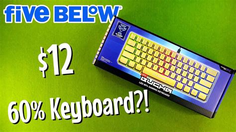 Limited Edition Bugha Gold Led 60 Gaming Keyboard Five Below Review