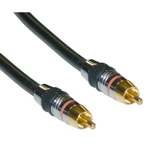 6ft Premium Grade Digital Coaxial Rca Cable 24k Gold 75 Ohm