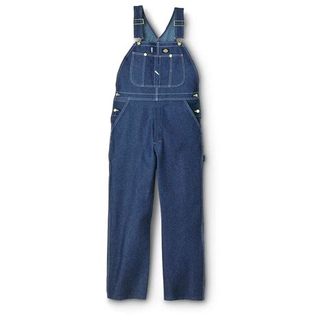 dickies® rigid work bib overalls indigo blue 421302 overalls and coveralls at sportsman s guide