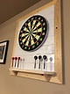 Dart board backboard | Dartboard cabinet diy, Dart board backboard ...