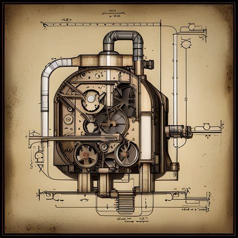 Steam Boiler Blueprint Ai Generated Artwork Nightcafe Creator