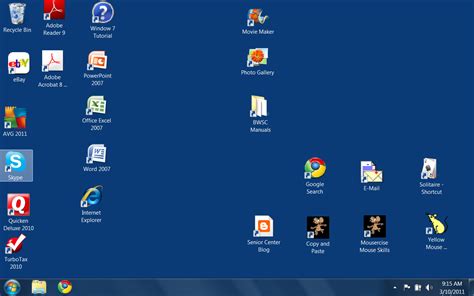 16 Desktop Computer Screen With Icons Images Computer Screen Desktop