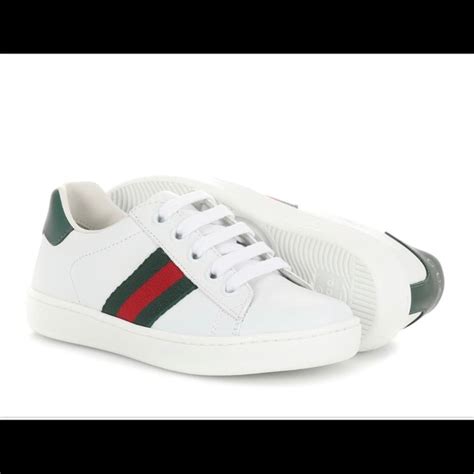 Gucci Shoes Gucci Childrens Ace Leather Sneaker Poshmark
