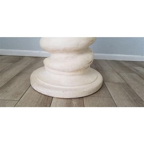 0:45 venetian plaster, exotic wall finishes gian sagasti 520 просмотров. Michael Taylor Architectural Plaster Column Dining Table ...