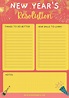 17 Printable New Year's Resolutions Templates for 2024
