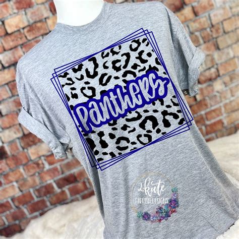 Panthers Shirts Panthers Spirit Shirt Sports Shirt Football Etsy