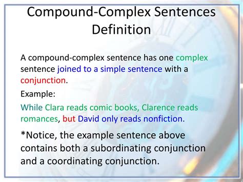 Ppt The Compound Complex Sentence Powerpoint Presentation Free