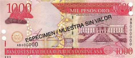 banknote index dominican republic 1000 peso oro p173s