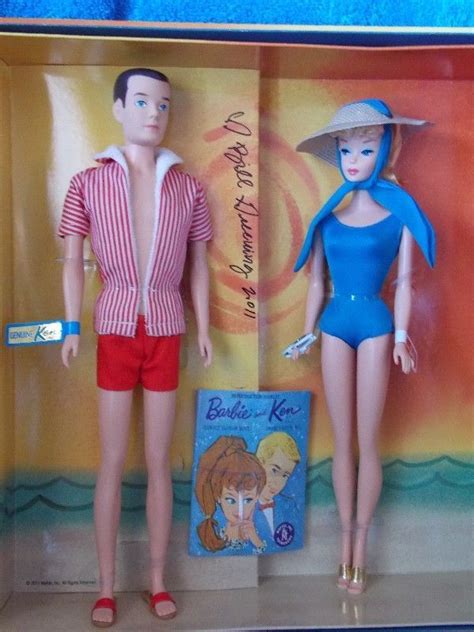 SIGNED By Bill Greening Vintage Barbie Ken In The Swim Dolls