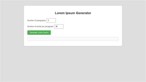 Javascript Lorem Ipsum Generator