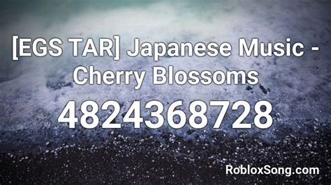 Japanese Music - Cherry Blossoms Roblox ID - Roblox music codes