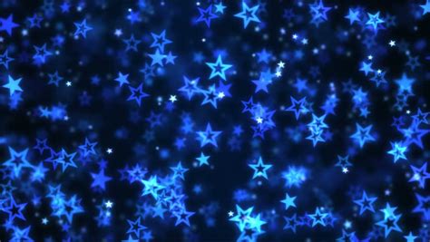 Blue Snowflakes With Light Streaks Falling Loop Stock Footage Video