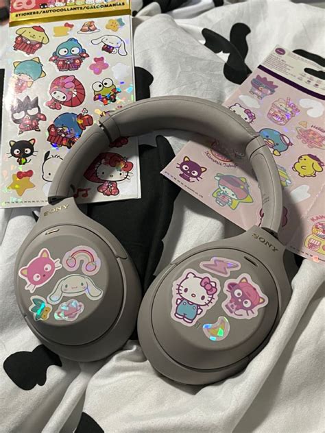 Hello Kitty Sony Headphones In 2022 Cute Headphones Headphones Headphone Decoration