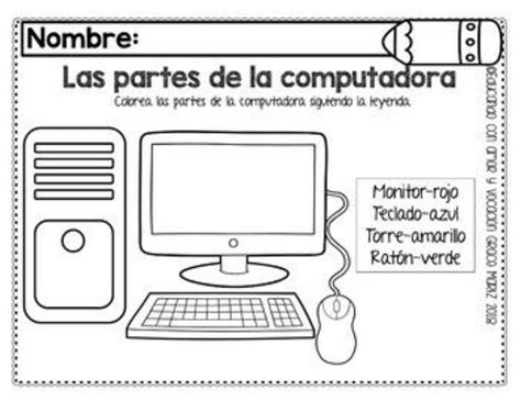 Imagenes De Las Partes De La Computadora Para Dibujar Englshrini