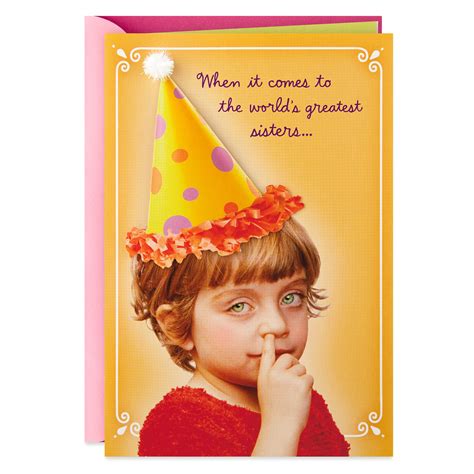 One Of My Top Picks Funny Birthday Card For Sister Greeting Cards