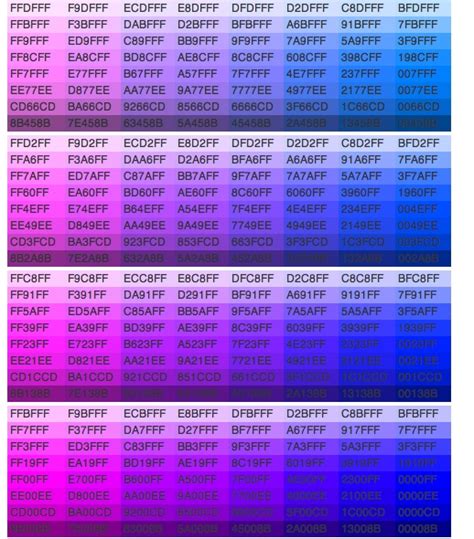 Ultimate Html Color Hex Code List Clrlvrsd3kayk Hex Color