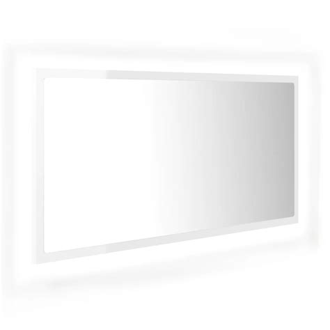 Espelho Casa De Banho Led 90×85×37 Cm Contr Branco Brilhante A Feira