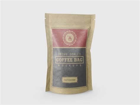 Free classic coffee bag mockup. Sealed Coffee Pouch PSD Mockup Download For Free | DesignHooks